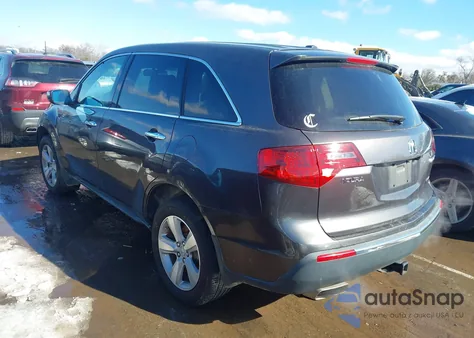 2011 Acura Mdx Technology Package z USA, uszkodzony, nr VIN 2HNYD2H43BH502469
